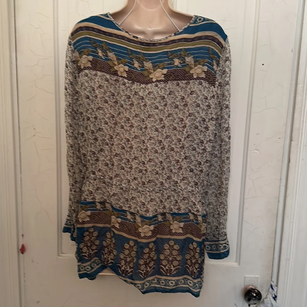 Lucky brand blouse XL - Picture 2 of 3